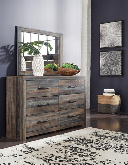 Drystan  Bookcase Bed With 2 Storage Drawers With Mirrored Dresser