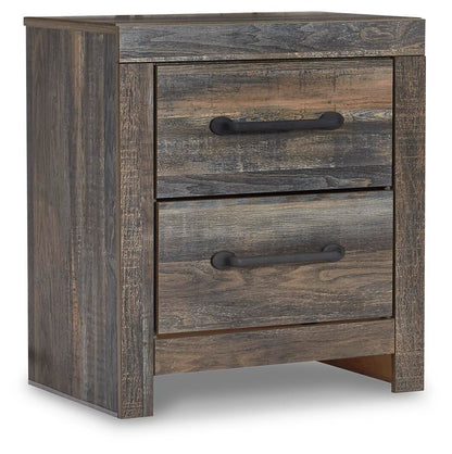 Drystan  Panel Bed With Mirrored Dresser And Nightstand