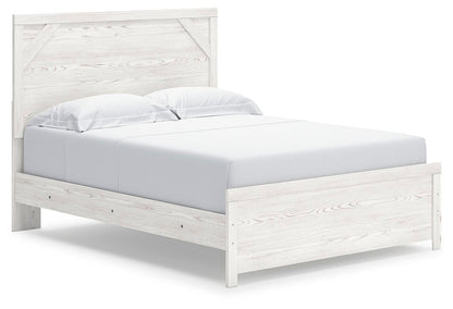 Gerridan  Panel Bed With Mirrored Dresser