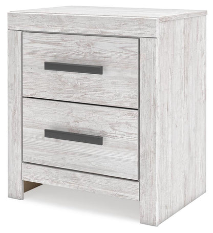 Cayboni  Panel Bed With Mirrored Dresser And Nightstand