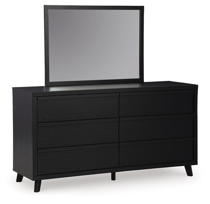 Danziar  Panel Headboard, Dresser, Mirror And Nightstand
