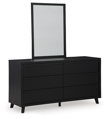 Danziar  Panel Headboard, Dresser, Mirror And Nightstand