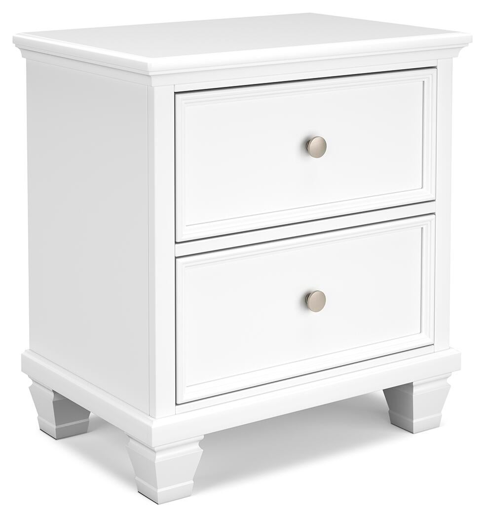Fortman  Panel Bed With Mirrored Dresser And Nightstand