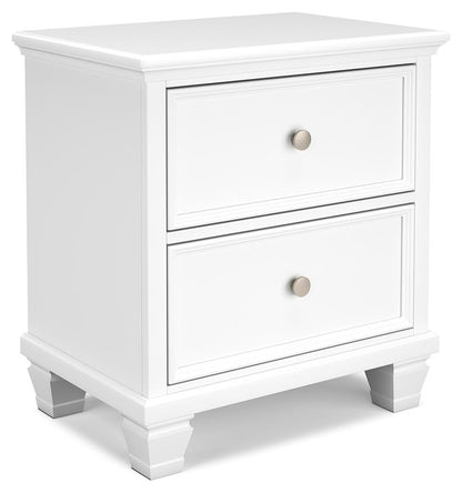 Fortman  Panel Bed With Mirrored Dresser And Nightstand