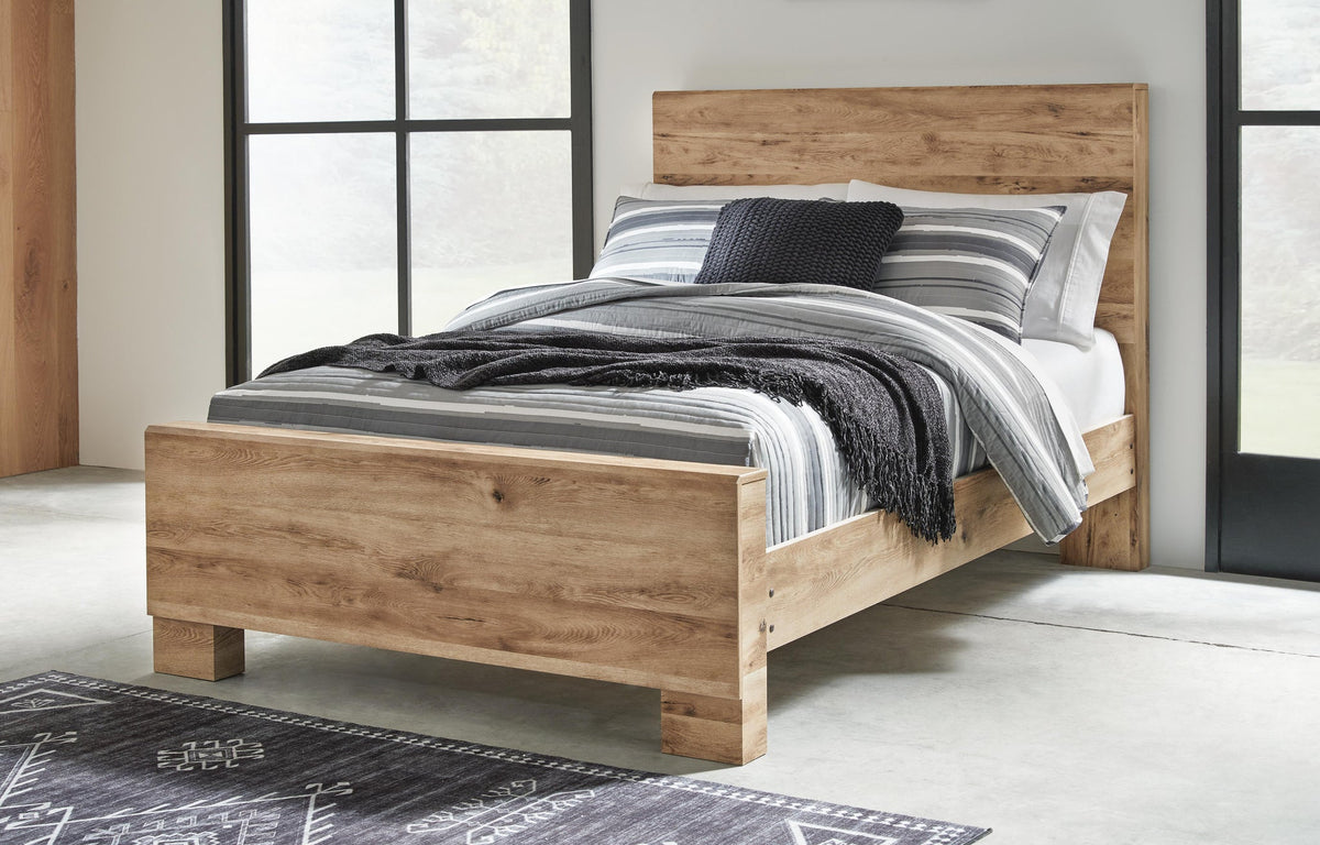 Hyanna  Panel Bed, Dresser, Mirror And Nightstand