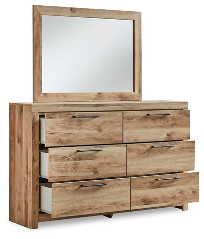 Hyanna  Panel Headboard, Dresser And Mirror