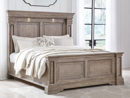 Blairhurst  Panel Bed With Mirrored Dresser And Nightstand