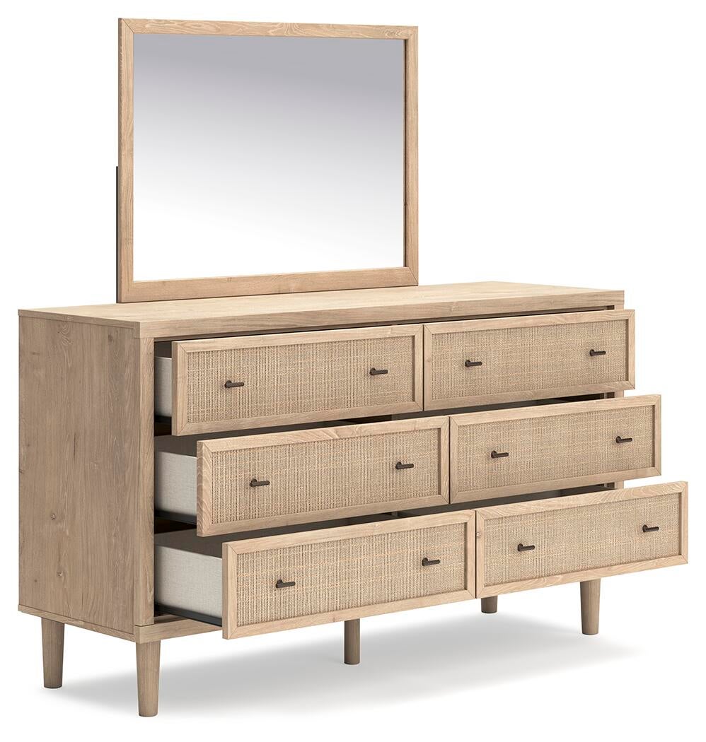 Cielden  Panel Headboard, Dresser And Mirror