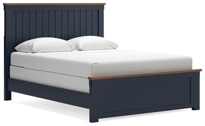 Landocken  Panel Bed, Dresser, Mirror And Nightstand