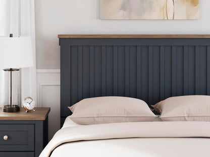 Landocken  Panel Bed, Dresser, Mirror And Nightstand
