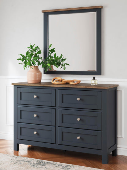 Landocken  Panel Headboard, Dresser, Mirror And Nightstand