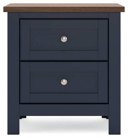 Landocken  Panel Bed, Dresser, Mirror And Nightstand