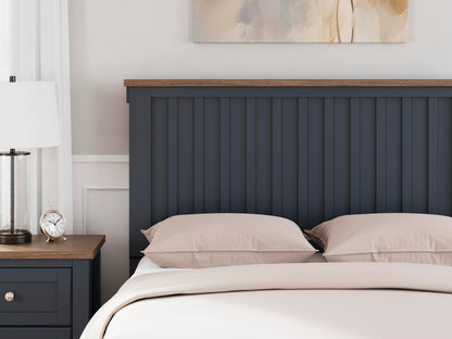 Landocken  Panel Bed, Dresser, Mirror And Nightstand
