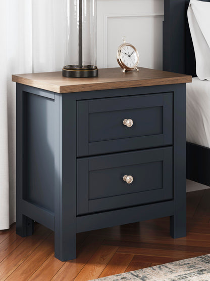 Landocken  Panel Bed, Dresser, Mirror And Nightstand