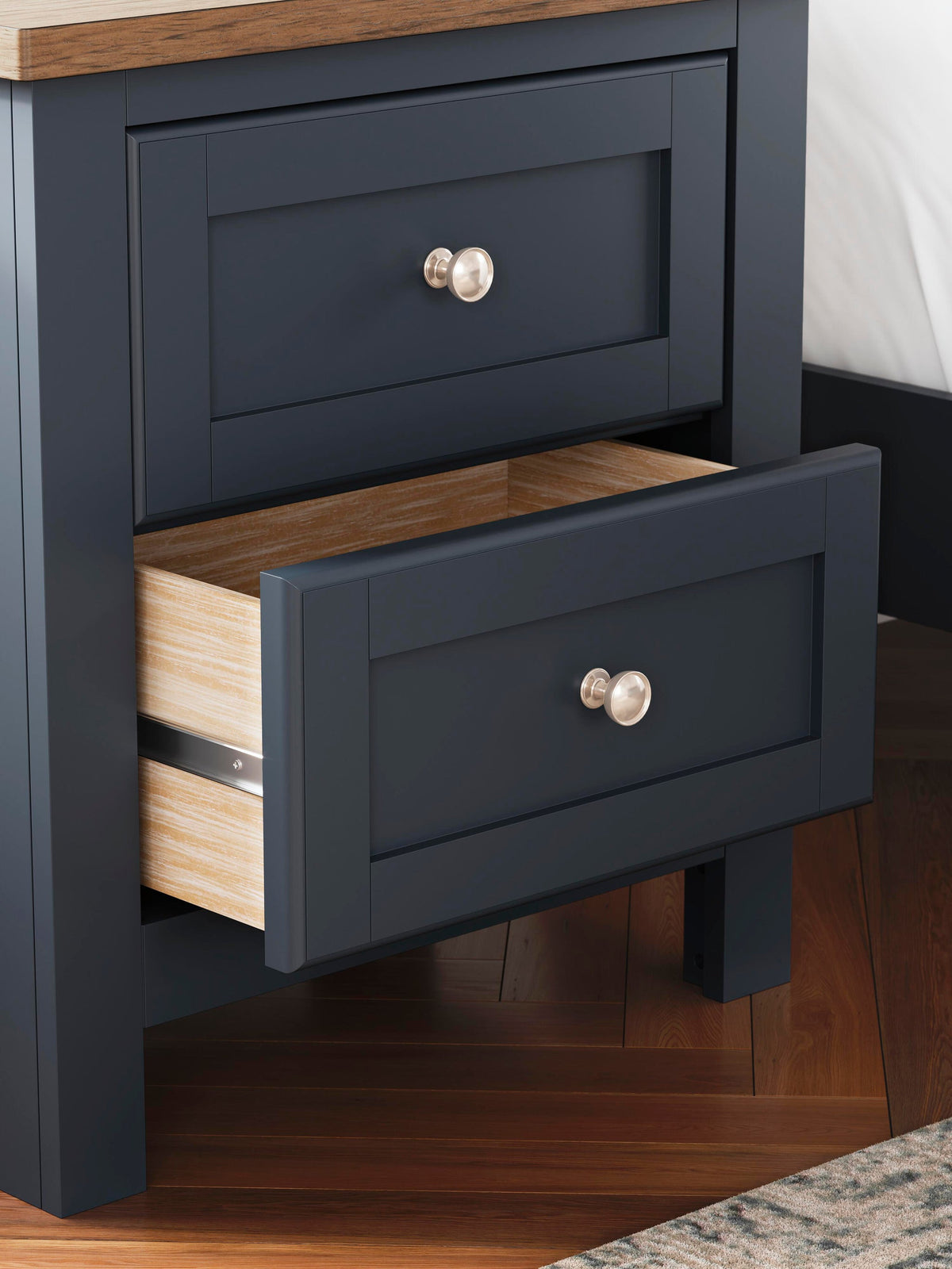 Landocken  Panel Bed, Dresser, Mirror And Nightstand