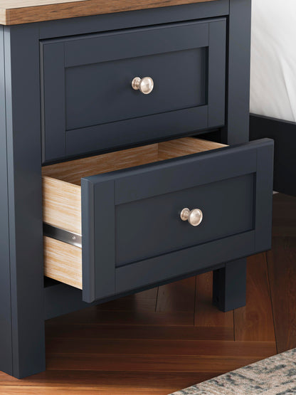 Landocken  Panel Bed, Dresser, Mirror And Nightstand