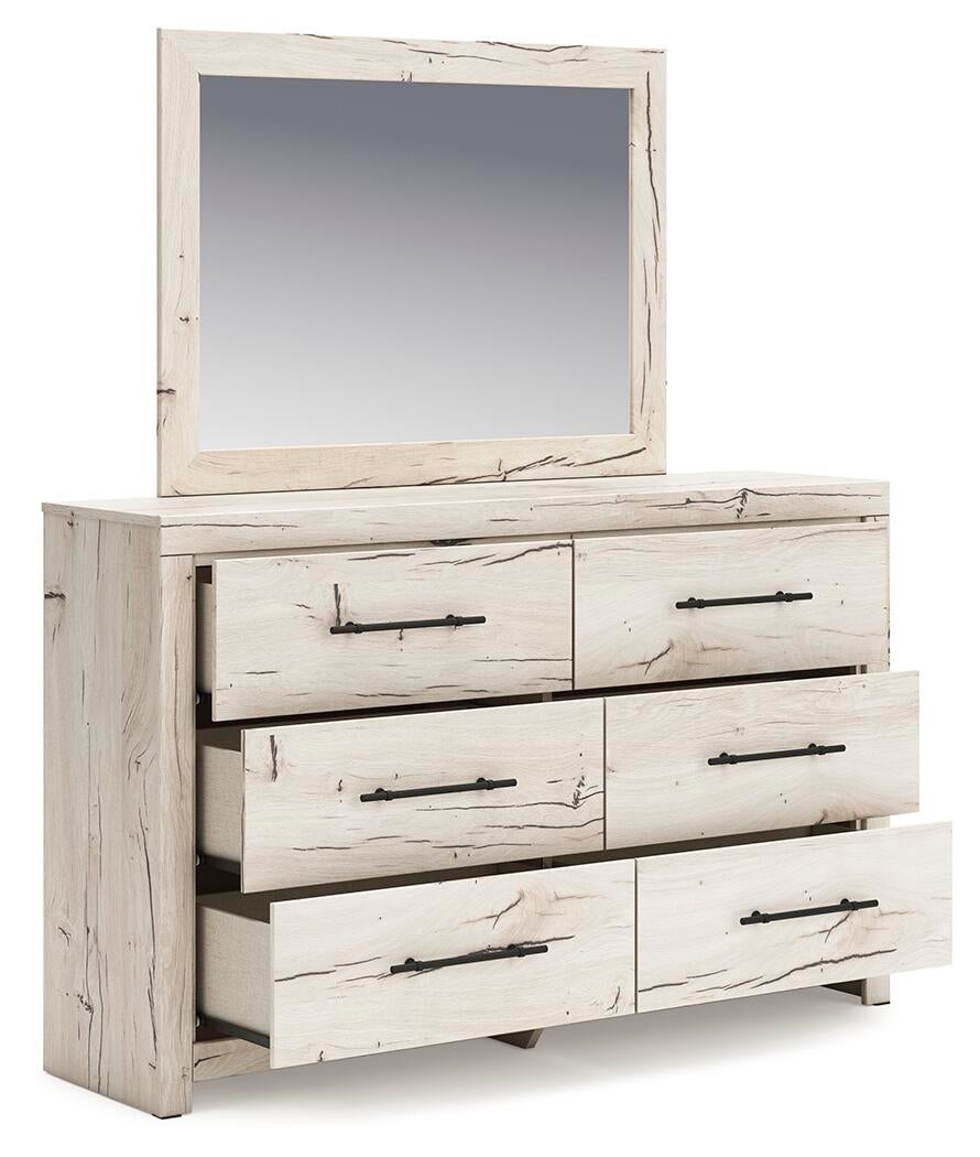 Lawroy  Panel Storage Bed, Dresser And Mirror