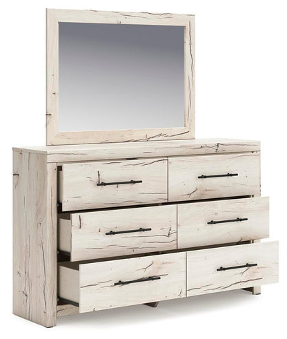 Lawroy  Panel Storage Bed, Dresser And Mirror