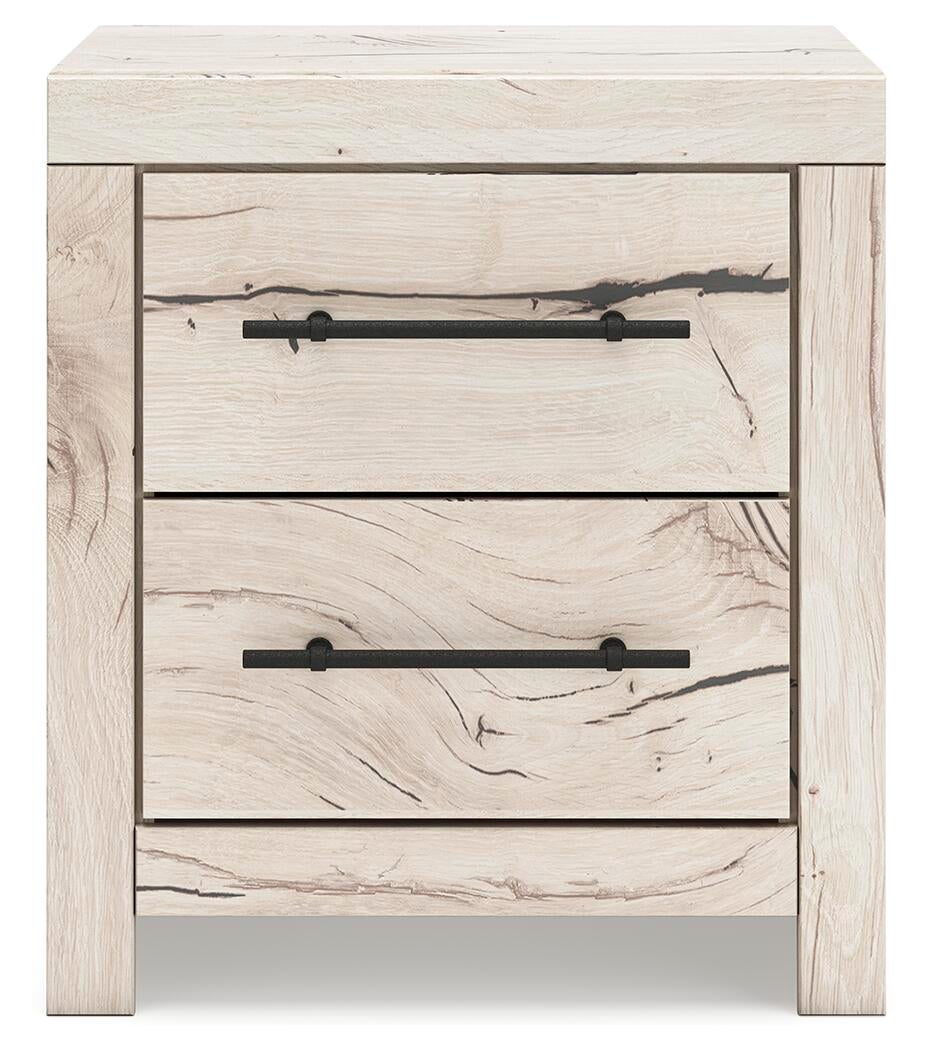 Lawroy  Panel Bed With Storage, Dresser, Mirror And Nightstand