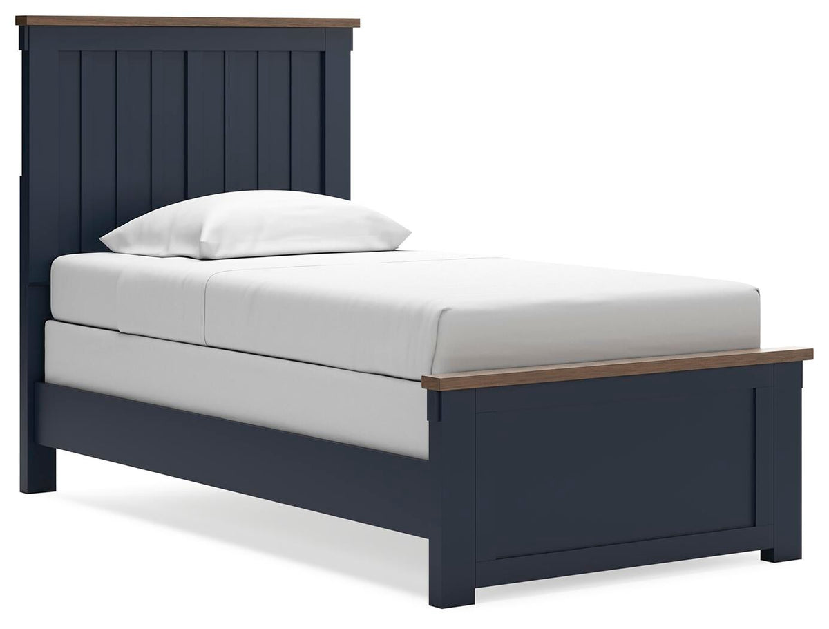 Landocken  Panel Bed, Dresser And Mirror