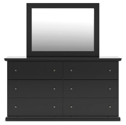 Maribel  Panel Bed, Dresser, Mirror And Nightstand
