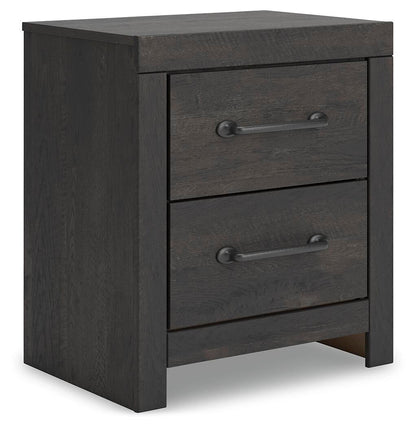 Delmorta  Panel Bed, Dresser, Mirror And Nightstand