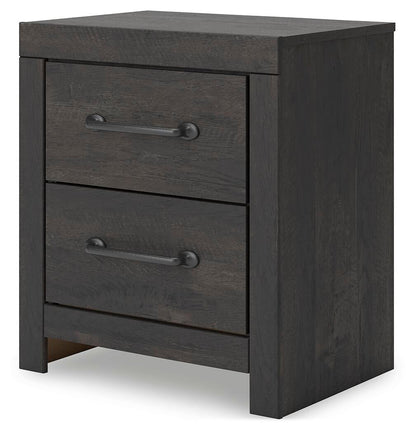 Delmorta  Panel Bed, Dresser, Mirror And Nightstand