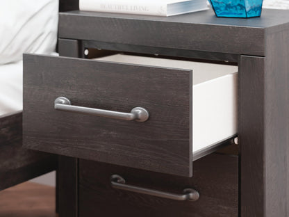 Delmorta  Panel Bed, Dresser, Mirror And Nightstand