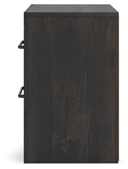Delmorta  Panel Bed, Dresser, Mirror And Nightstand