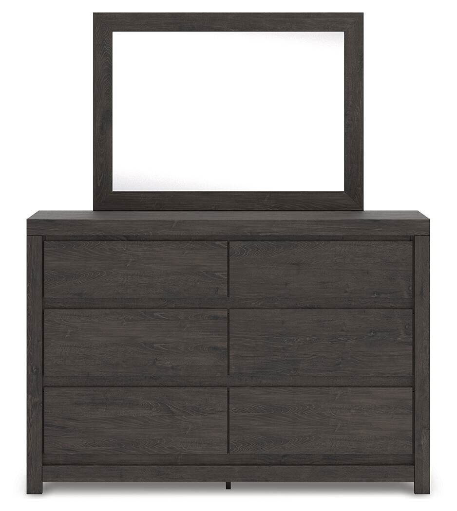 Parlayon  Panel Bed, Dresser, Mirror And Nightstand
