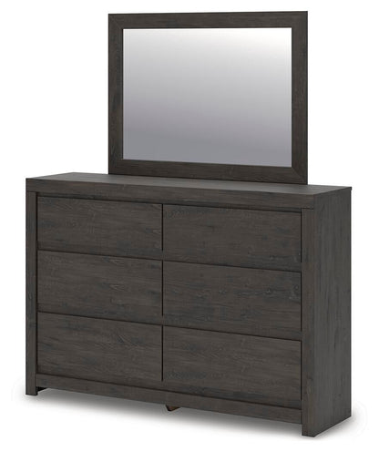 Parlayon  Panel Bed, Dresser, Mirror And Nightstand