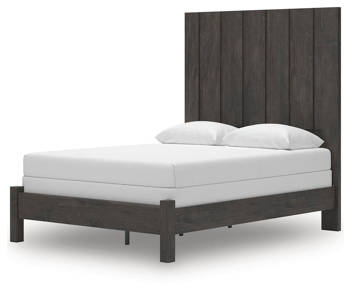 Parlayon  Panel Bed, Dresser, Mirror And Nightstand