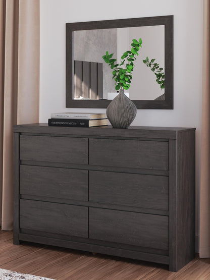 Parlayon  Panel Bed, Dresser, Mirror And Nightstand