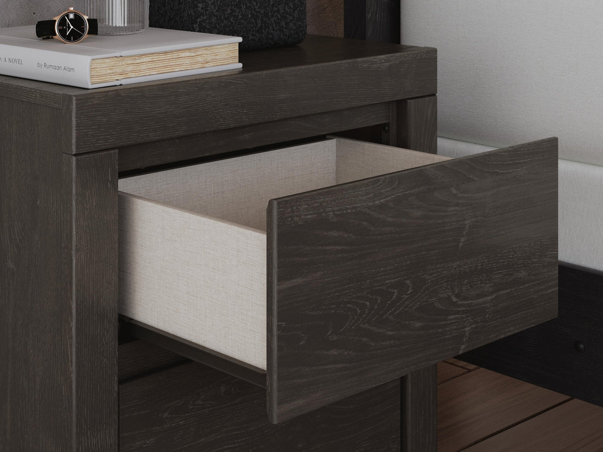 Parlayon  Panel Bed, Dresser, Mirror And Nightstand