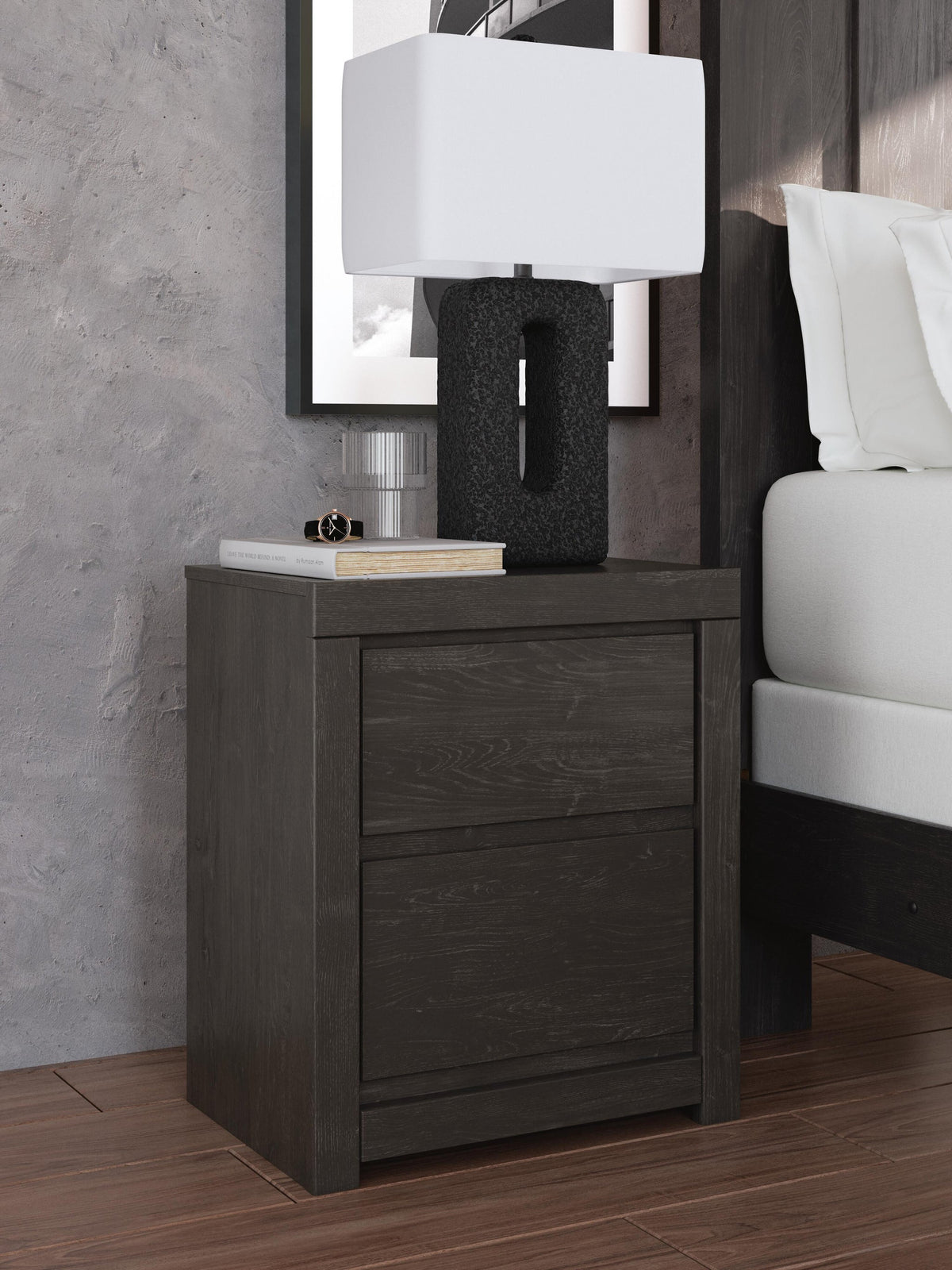 Parlayon  Panel Bed, Dresser, Mirror And Nightstand