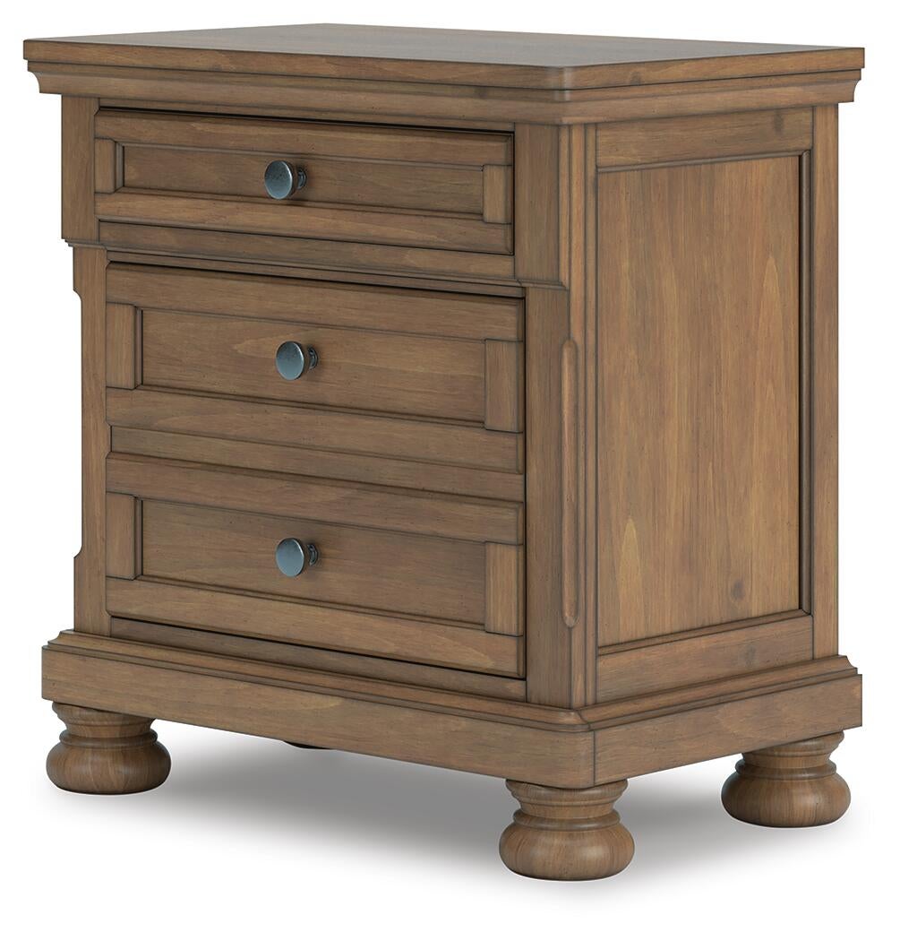 Vandenmore California  Storage Sleigh Bed With Mirrored Dresser And Nightstand