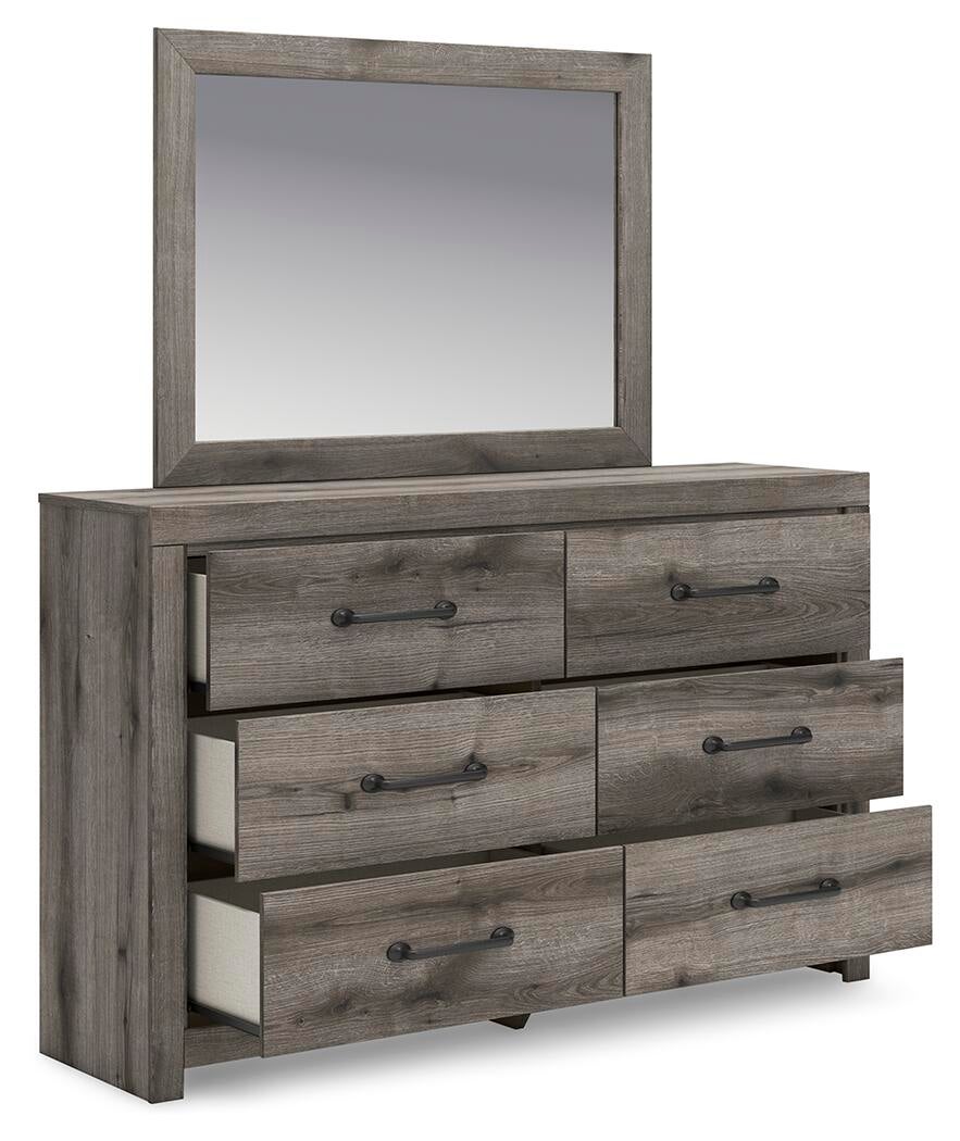 Urbanoore  Panel Bed, Dresser, Mirror And Nightstand