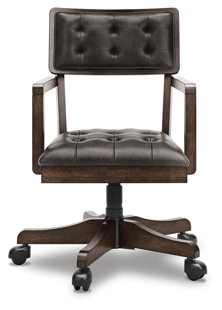 Brecton Home Office Desk With Chair And Storage