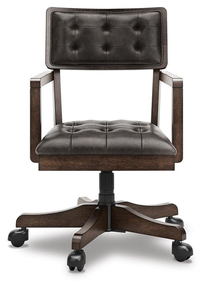 Brecton Home Office Desk With Chair And Storage