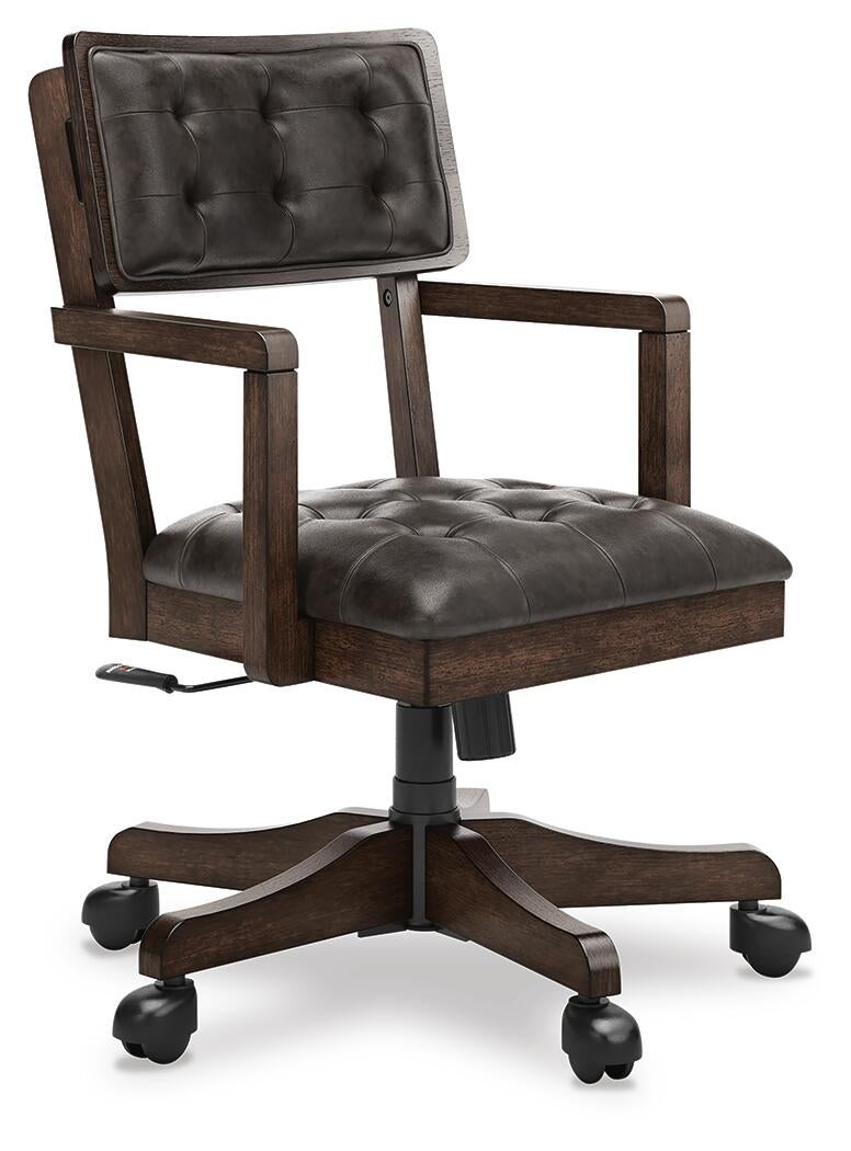 Brecton Home Office Desk With Chair And Storage