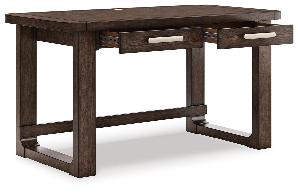 Brecton Home Office Desk With Chair And Storage