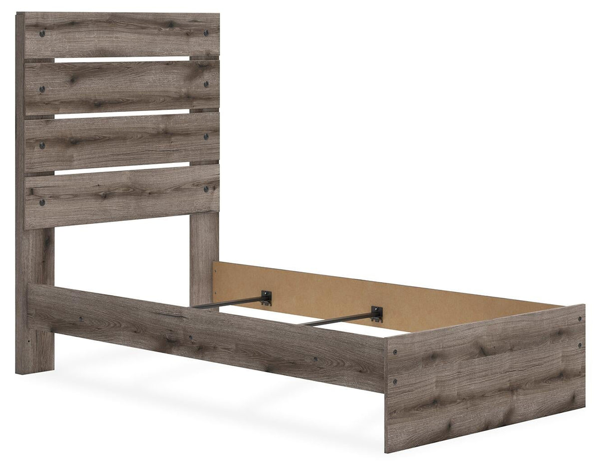 Urbanoore  Panel Bed, Dresser, Mirror And Nightstand
