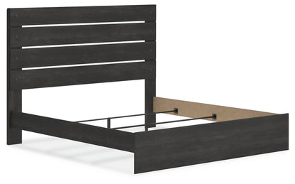 Delmorta  Panel Bed, Dresser And Mirror
