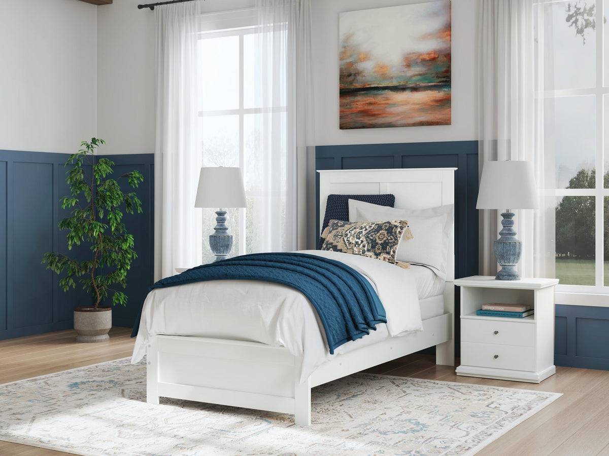 Bostwick Shoals  Panel Bed, Dresser And Mirror