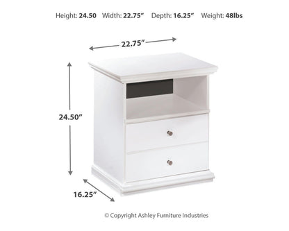 Bostwick Shoals  Panel Bed, Dresser, Mirror And Nightstand
