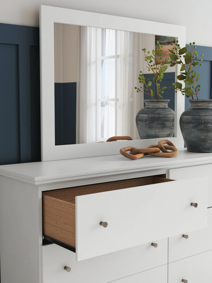 Bostwick Shoals  Panel Bed, Dresser, Mirror And Nightstand