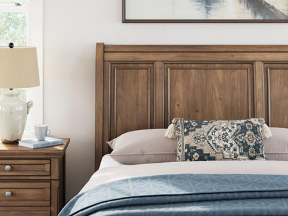 Vandenmore  Storage Sleigh Bed With Mirrored Dresser And Nightstand