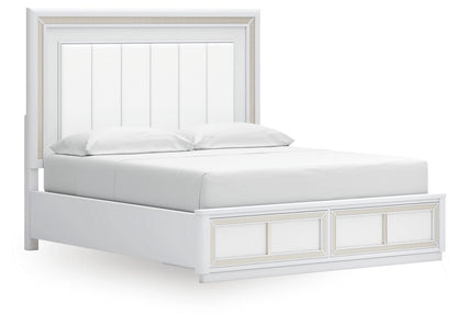 Chalanna  Upholstered Storage Bed, Dresser, Mirror And Nightstand