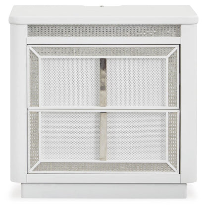 Chalanna  Upholstered Storage Bed, Dresser, Mirror And Nightstand
