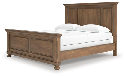 Vandenmore California  Panel Bed With Mirrored Dresser